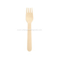 Birch wooden disposable cutlery fork